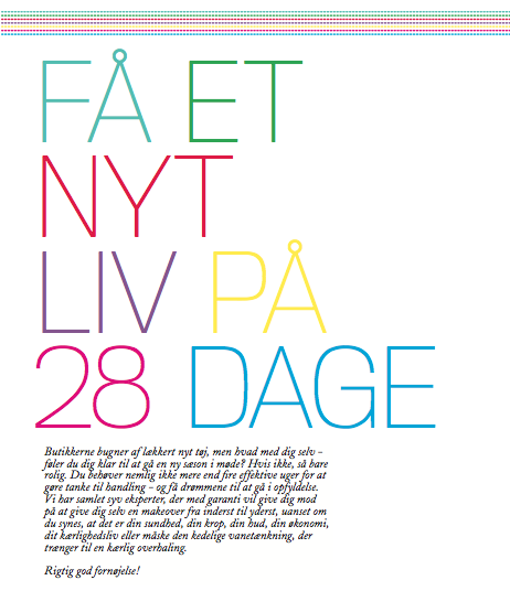 få et nyt liv på 28 dage